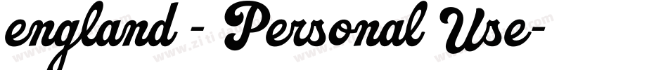 england - Personal Use字体转换